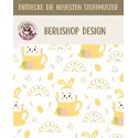 50 cm Oxford wasserfester Stoff Ostern Hasen Regenbogen Gelb Weiß Pastell –210 g/m –150 cm Meterware