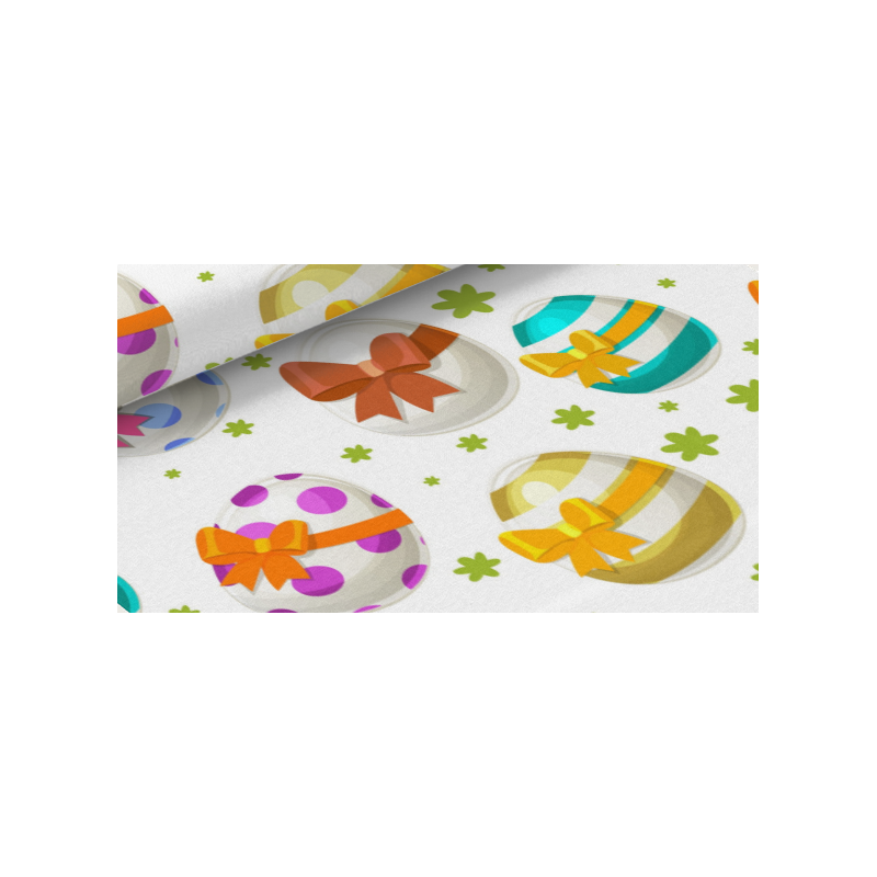 50 cm Oxford wasserfester Stoff Ostereier Schleifen Bunt Weiß –210 g/m –150 cm Meterware