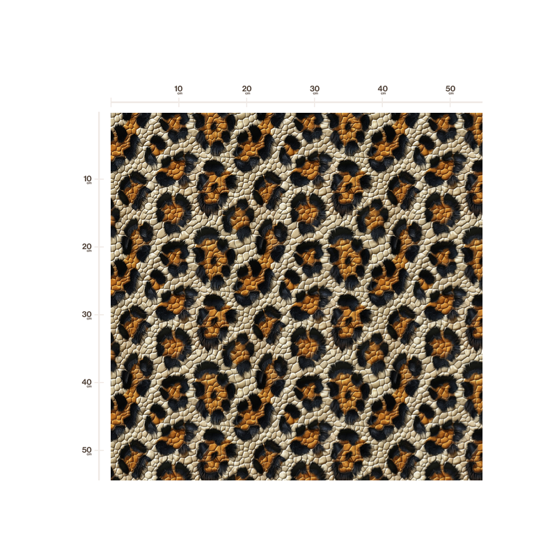 50 cm Oxford wasserfester Stoff Animal Print Leo Giraffe Beige Braun Schwarz–210 g/m –150 cm Meterware
