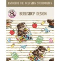1m Coupon French Terry Sommersweat Eule Schule Bücher ABC Beige Bunt–240 g/m² – 145 cm – Eigenproduktion