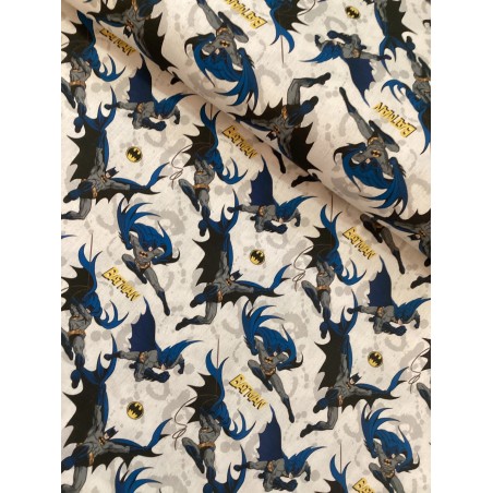 Baumwolle Lizenz 150 cm – Batman, Gothamcity, DC, Blau   – 130 g/m²  – Kinder & Deko