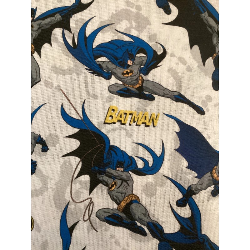 Baumwolle Lizenz 150 cm – Batman, Gothamcity, DC, Blau   – 130 g/m²  – Kinder & Deko