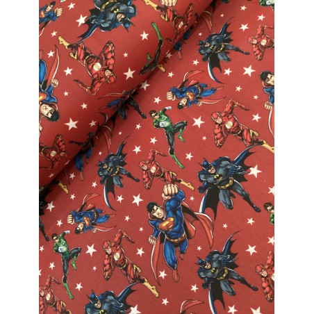 Lizenz Baumwolle Superhelden Green Lantern /Flash/Superman/ Batman Meterware PATCHWORK KINDERSTOFF