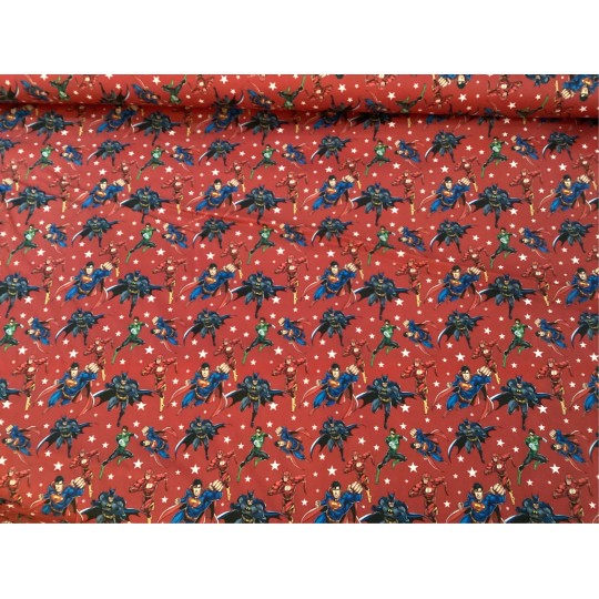 Lizenz Baumwolle Superhelden Green Lantern /Flash/Superman/ Batman Meterware PATCHWORK KINDERSTOFF