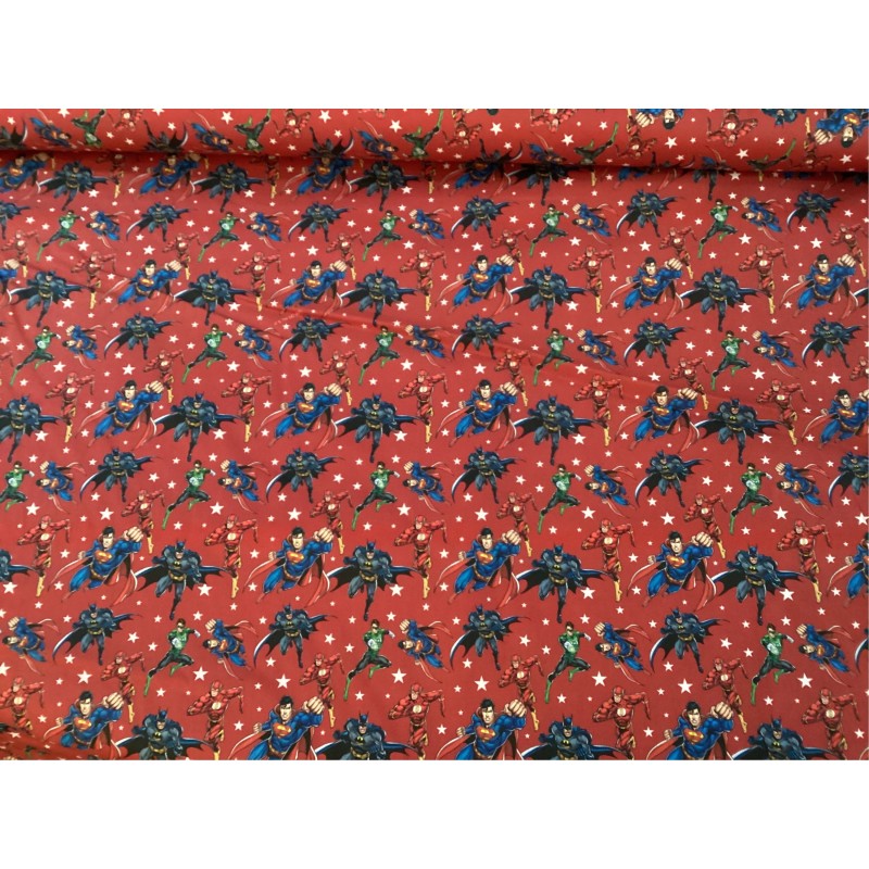 Lizenz Baumwolle Superhelden Green Lantern /Flash/Superman/ Batman Meterware PATCHWORK KINDERSTOFF