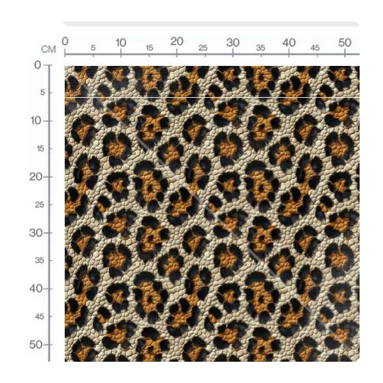 Baumwolle Canvas  Leo Stoff – Animal Print Leopard Muster Beige Braun Meterware Deko Taschen Kissen Nähen DIY