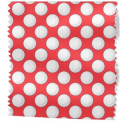 Baumwolle Canvas Golf Stoff 160 cm – Golfbälle Muster Rot – 153 g/m² – Eigenproduktion