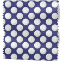 Baumwolle Canvas Golf Stoff 160 cm – Golfbälle Muster Marine Blau – 153 g/m² – Eigenproduktion