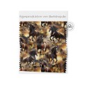Baumwolle Canvas Pferde Stoff 160 cm – Galoppierende Wildpferde – 153 g/m2 – Eigenproduktion