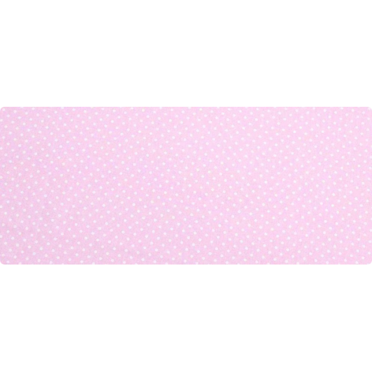 Baumwolle Webware Punktestoff Meterware 160 cm – Hellrosa mit weißen Punkten – 130 g/m² – Deko & Kleidung