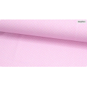 Baumwolle - Webware Polka Dot Stoff – Hellrosa mit Weißen 4 mm Punkten