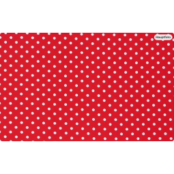 Baumwolle Webware Punktestoff Meterware 160 cm – Rot mit weißen Punkten – 130 g/m² – Deko & Kleidung