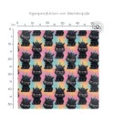 Pre-Order Schwarzes Einhorn  Stoff Regenbogen Bunt – Stoffdesign von Berlishop – 10 Stoffe zur Auswahl – Meterware