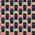 Pre-Order Schwarzes Einhorn  Stoff Regenbogen Bunt – Stoffdesign von Berlishop – 10 Stoffe zur Auswahl – Meterware