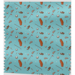 Oxford Stoff Golf Motiv 150 cm – Golfball Schläger Tasche – 210 g/m² – Eigenproduktion