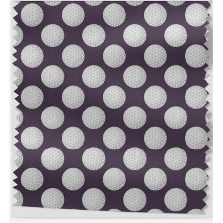 Oxford Stoff Golfbälle 150 cm – Golfball Muster Lila – 210 g/m² – Eigenproduktion