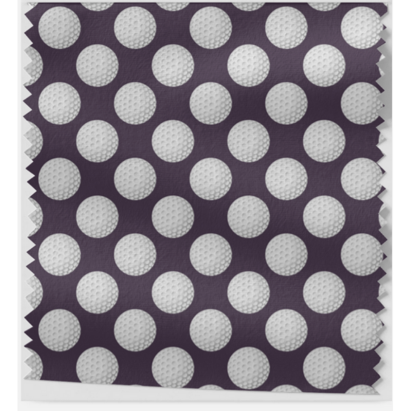 Oxford Stoff Golfbälle 150 cm – Golfball Muster Lila – 210 g/m² – Eigenproduktion