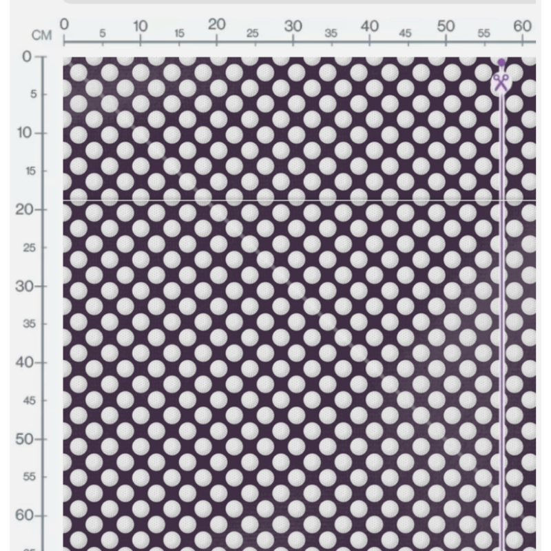 Oxford Stoff Golfbälle 150 cm – Golfball Muster Lila – 200 g/m² – Eigenproduktion