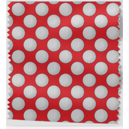 Oxford Stoff Golfbälle 150 cm – Golfball Muster Rot – 200 g/m² – Eigenproduktion