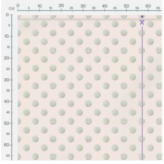 Oxford Stoff Golfbälle 150 cm – Golfball Muster Beige – 210 g/m² – Eigenproduktion