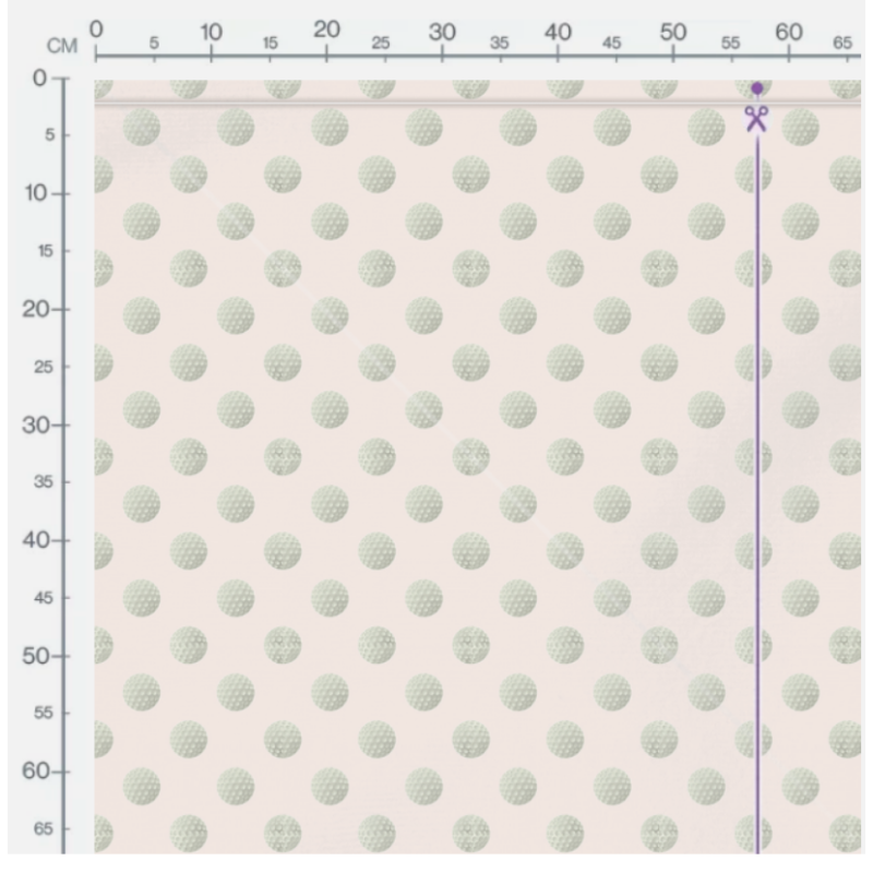 Oxford Stoff Golfbälle 150 cm – Golfball Muster Beige – 200 g/m² – Eigenproduktion