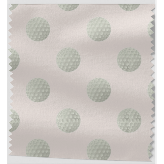 Oxford Stoff Golfbälle 150 cm – Golfball Muster Beige – 210 g/m² – Eigenproduktion