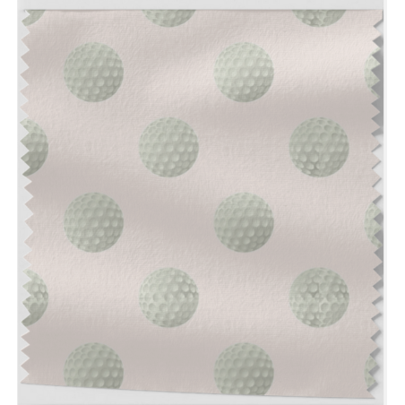 Oxford Stoff Golfbälle 150 cm – Golfball Muster Beige – 200 g/m² – Eigenproduktion