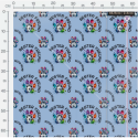 Oxford Stoff Husky 150 cm – Bester Freund Hund Motiv Blau – 200 g/m² – Eigenproduktion