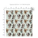 Pre-Order Königlicher Dackel Vintage Mint – Stoffdesign von Berlishop mit Stoffauswahl – Hunde Kinderstoff