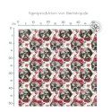 Pre-Order Shih Tzu Hunde Stoff  Liebe Rosa Herzen – Stoffdesign von Berlishop – 10 Stoffe zur Auswahl – Meterware