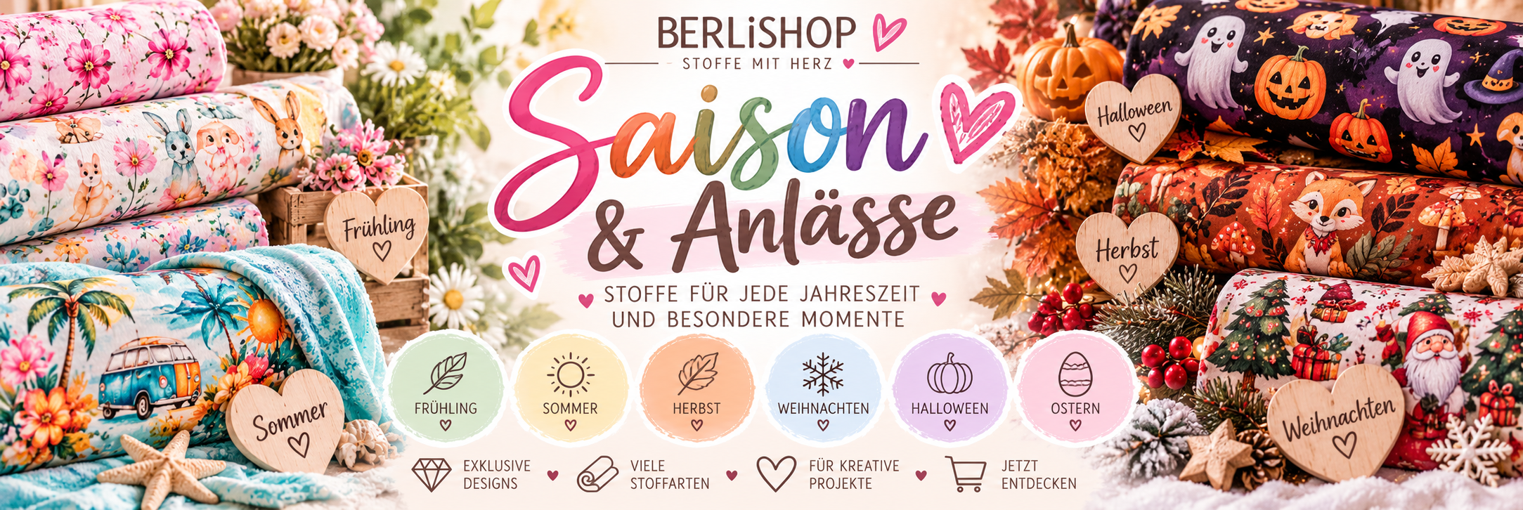 Besondere Momente Stoffe